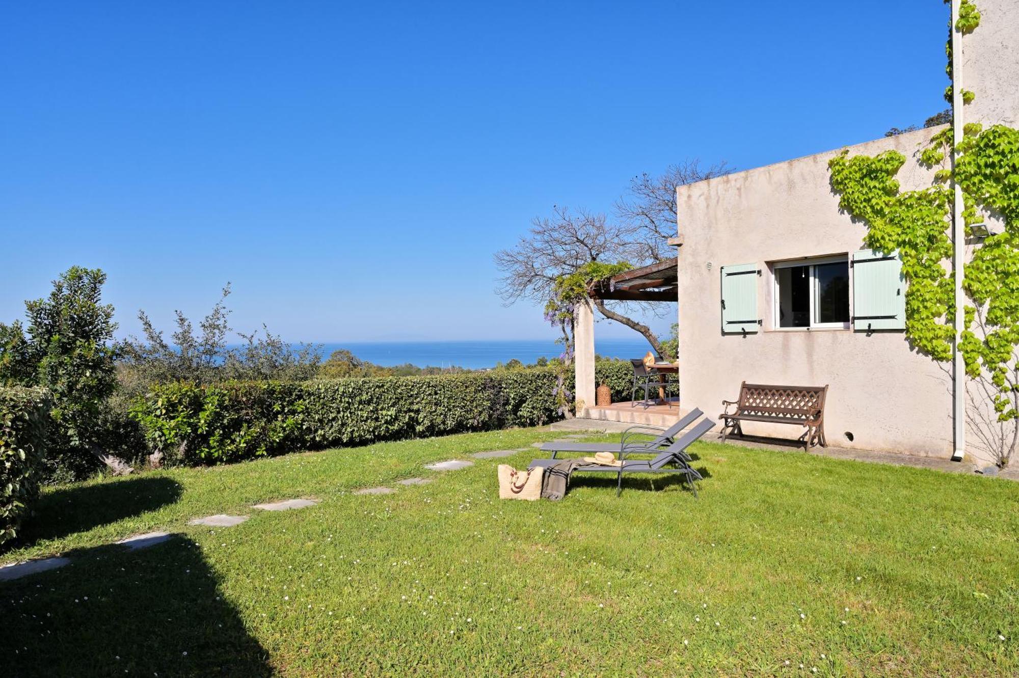 Domaine Punta Della Guardia Villa Vue Mer Dans Nature Protegee, Plage A 1,5 Km เซวิออน ภายนอก รูปภาพ