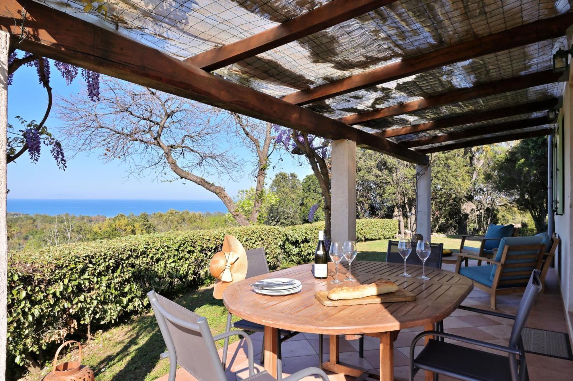 Domaine Punta Della Guardia Villa Vue Mer Dans Nature Protegee, Plage A 1,5 Km เซวิออน ภายนอก รูปภาพ